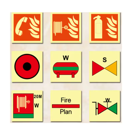 MARINE FIRE FIGHTING SAFETY SIGNS